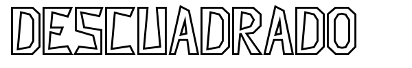 Descuadrado font preview